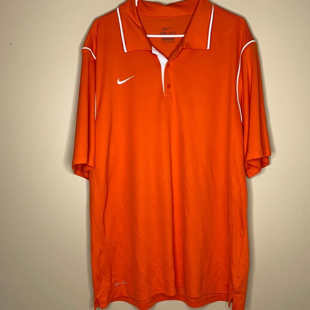 Orange Nike Golf Polo Shirt